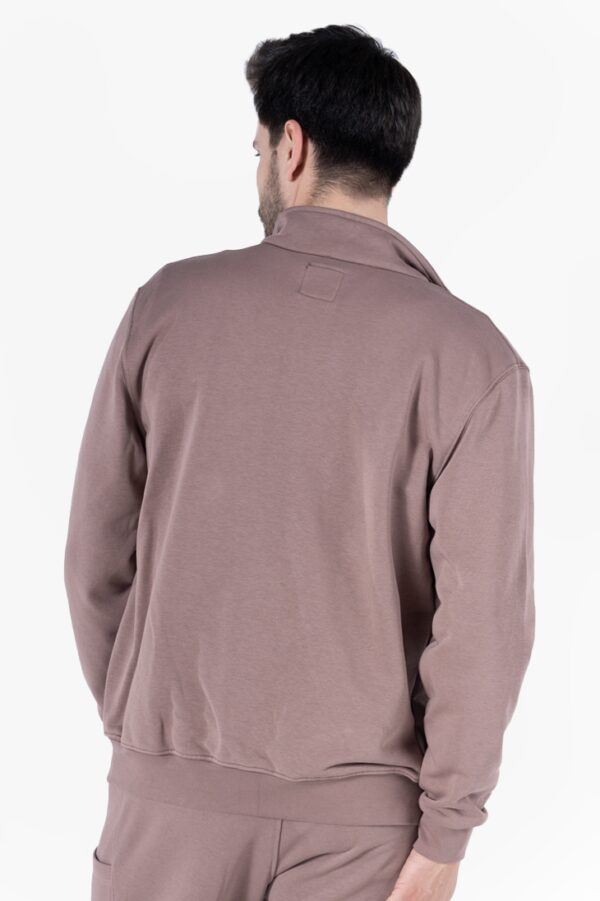 Diagonel Fermuarlı Sweatshirt