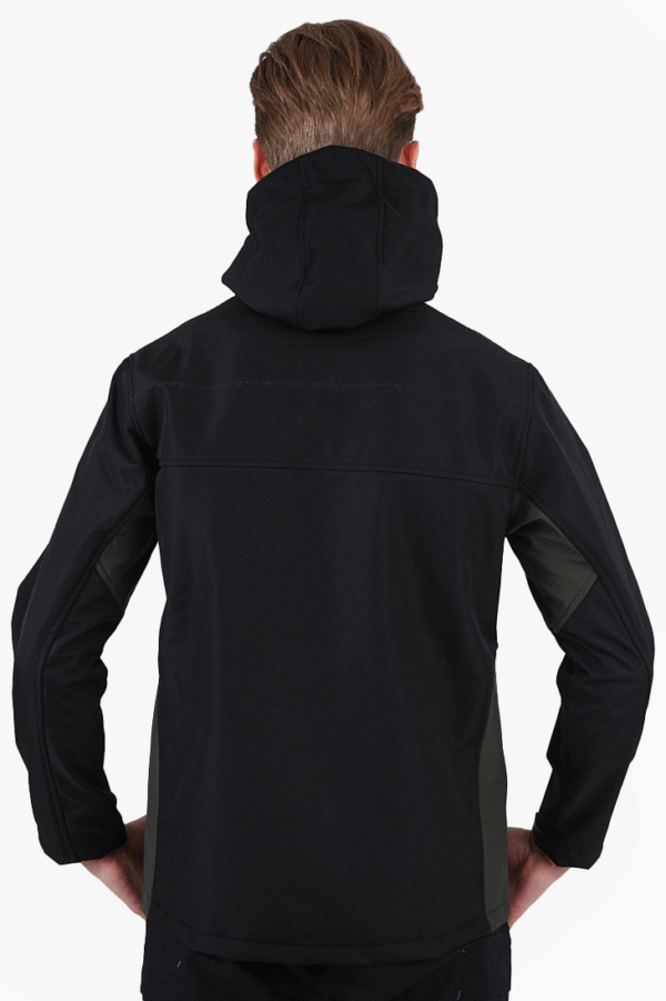 Çift Renkli Riptstop Softshell Mont - Siyah