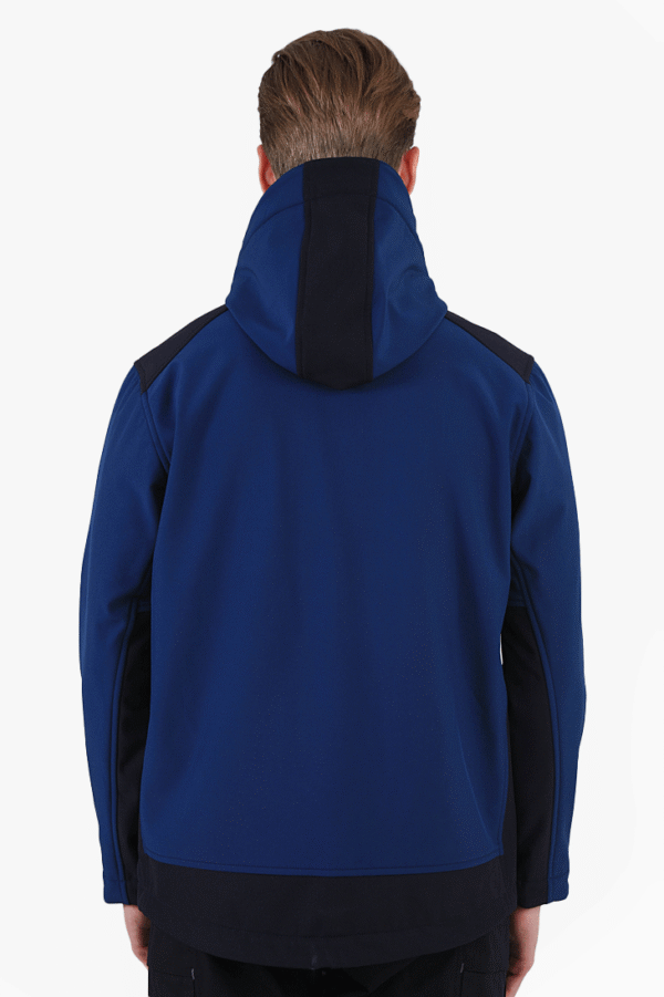 Dalgıç Kapüşonlu Softshell Mont - İndigo