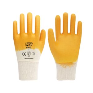 YLD 5002 Sarı Nitril İş Eldiveni (12'li Paket)