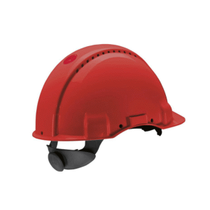 3M Kırmızı Havalandırmalı Vidalı Baret