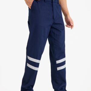 İş Pantolonu Reflektörlü 16x12 Gabardin Yazlık %100 Pamuk