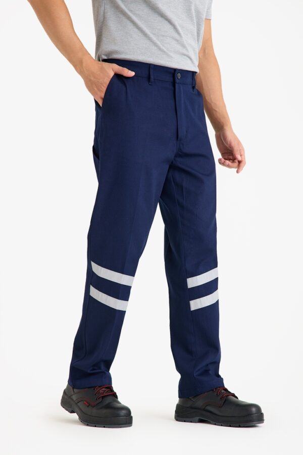 İş Pantolonu Reflektörlü 16x12 Gabardin Yazlık %100 Pamuk