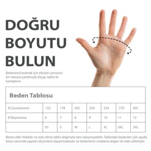 E Kesilme Dirençli Q Takviyeli 1/2 PU Kaplamalı Montaj Eldiveni