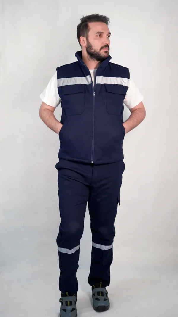 Teknik İş Yeleği Kışlık - Lacivert