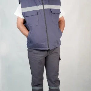 Teknik İş Yeleği Kışlık - Gri
