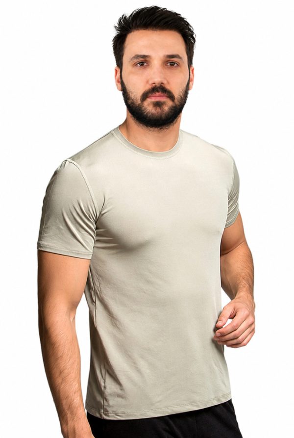Sıfır Yaka Kısa Kol Tişört Thermoform