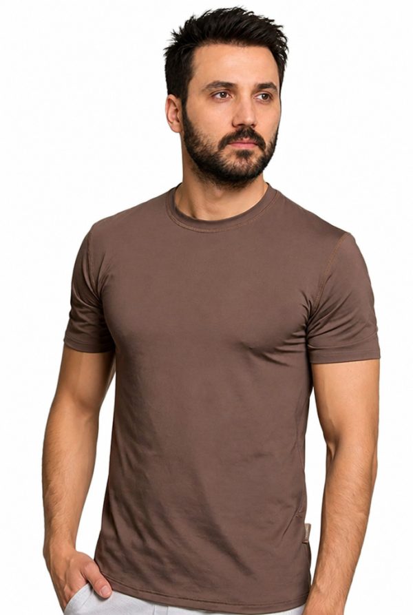 Sıfır Yaka Kısa Kol Tişört Thermoform