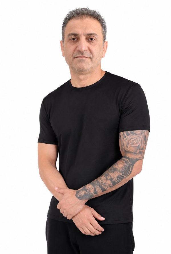 Sıfır Yaka Kısa Kol Tişört Thermoform