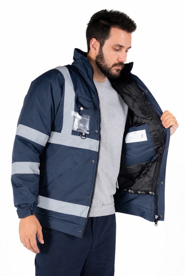 Reflektörlü İş Montu Hi Vis Kışlık Su Geçirmez