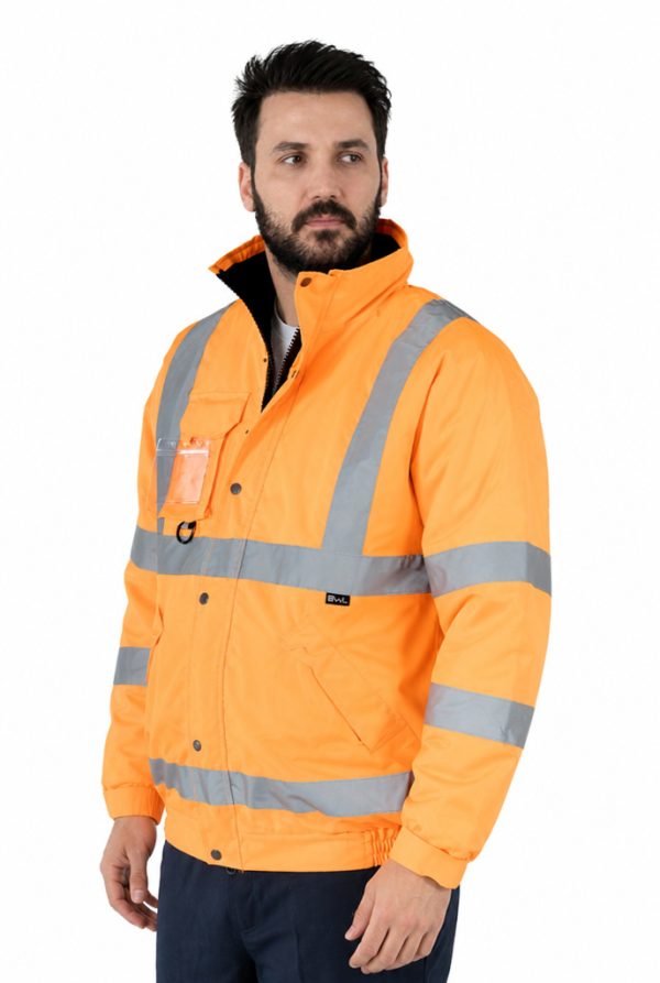 Reflektörlü İş Montu Hi Vis Kışlık Su Geçirmez