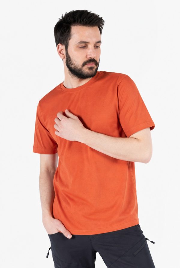 Bisiklet Yaka T-Shirt %100 Pamuk