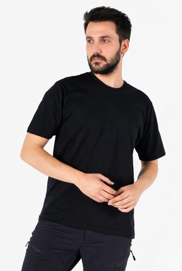 Bisiklet Yaka T-Shirt %100 Pamuk