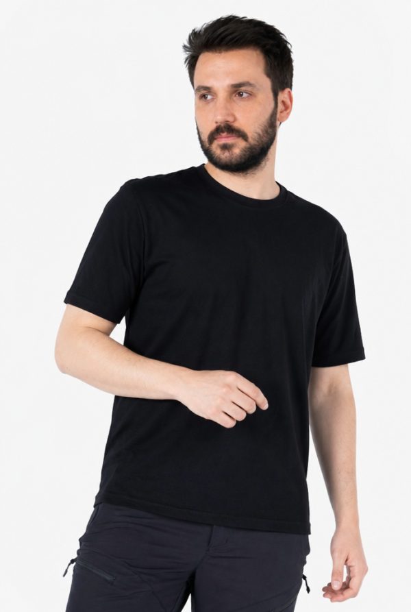Bisiklet Yaka T-Shirt %100 Pamuk