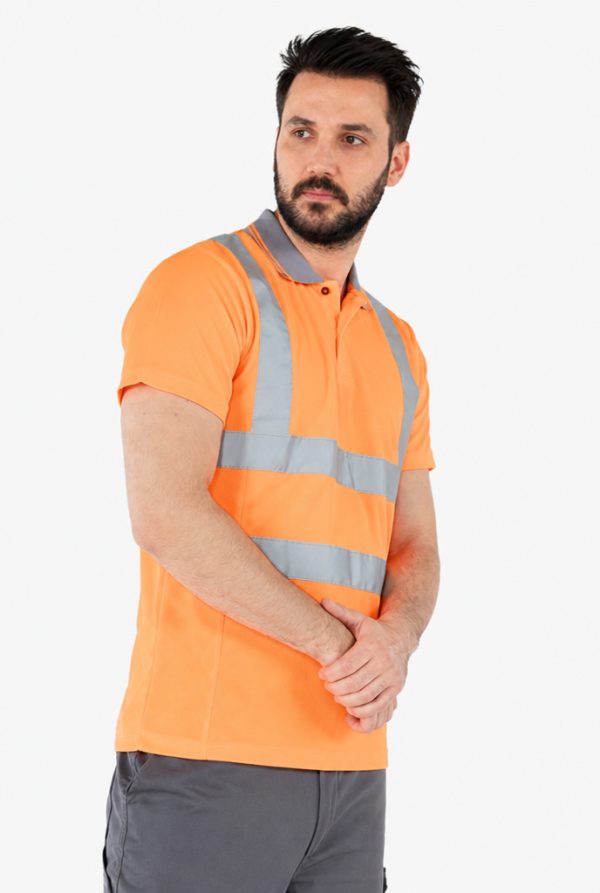 Polo Yaka Dry Touch Hi-Vis İş Tişörtü