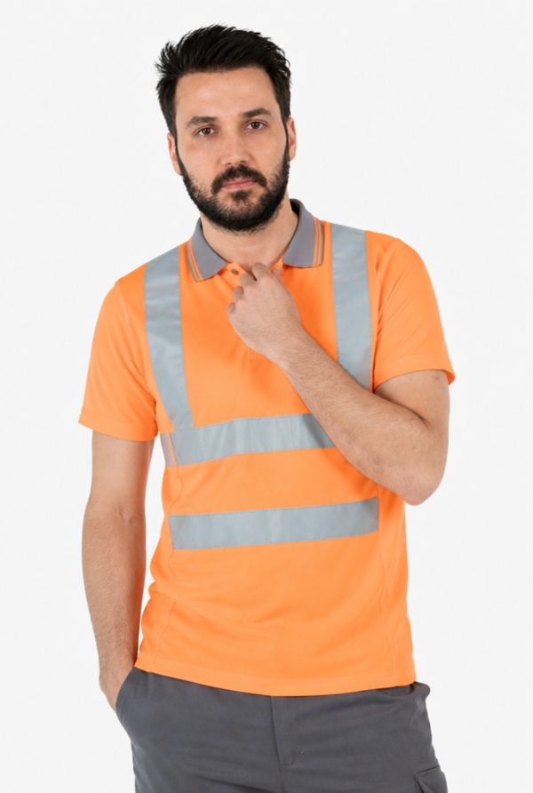 Polo Yaka Dry Touch Hi-Vis İş Tişörtü