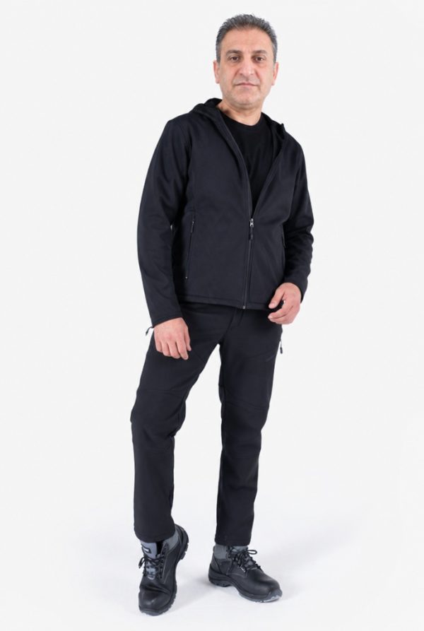 Kapüşonlu Softshell Mont