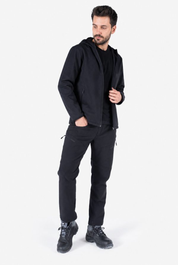Kapüşonlu Softshell Mont