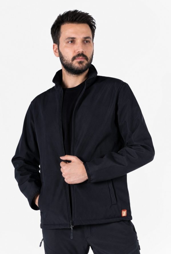 Dik Yaka Cepli Softshell Mont