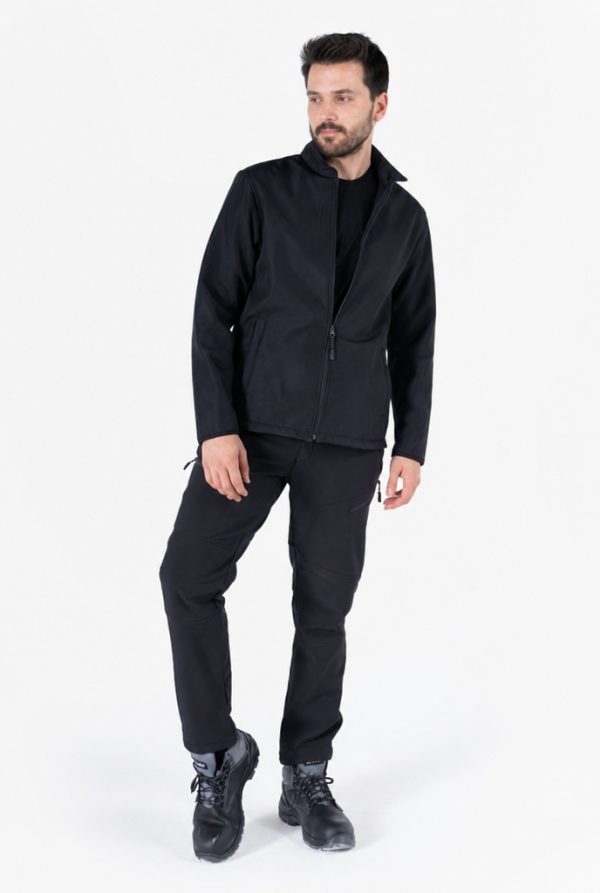 Dik Yaka Cepli Softshell Mont