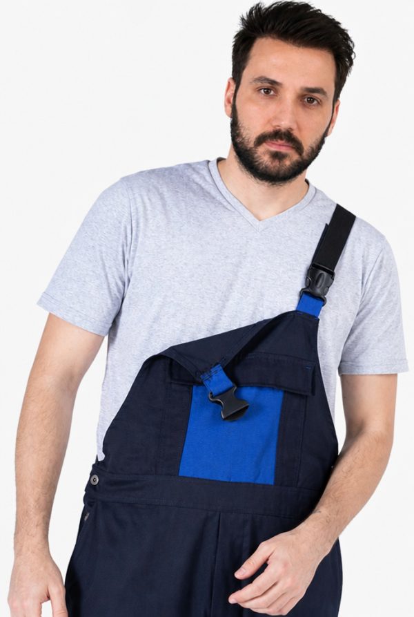 Elastik Cırt Ayarlı Bahçıvan Tulum - İş Tulumu - Lacivert