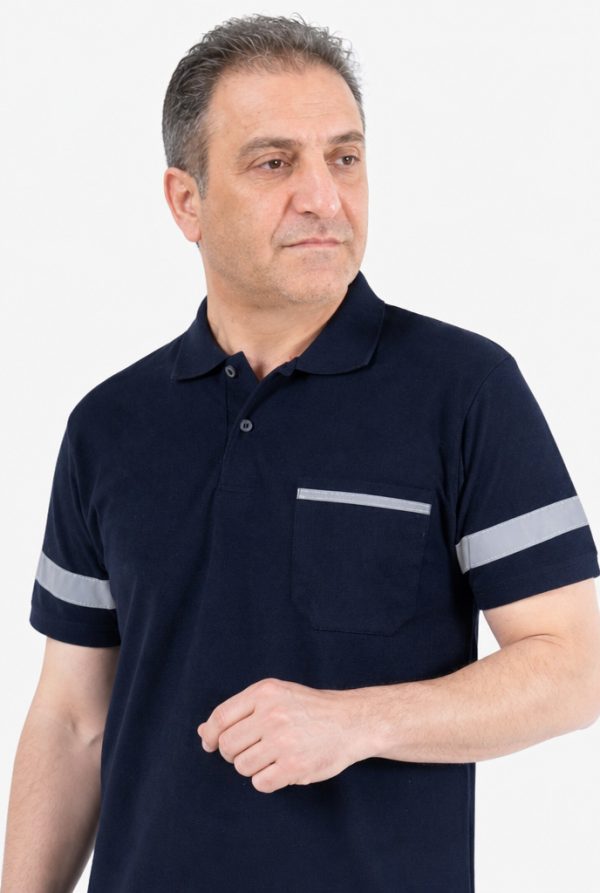 Polo Yaka Reflektörlü İş Tişörtü
