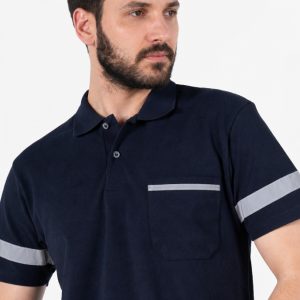 Polo Yaka Reflektörlü İş Tişörtü