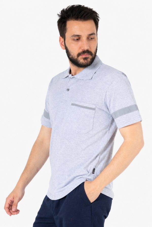 Polo Yaka Reflektörlü İş Tişörtü