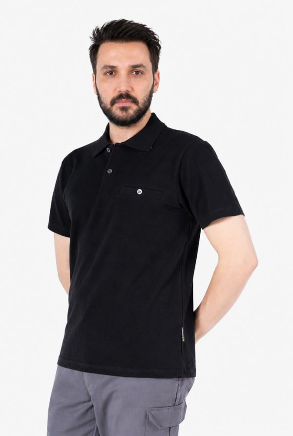 Polo Yaka Tişört - Fleto Cepli %100 Pamuk Günlük & İş