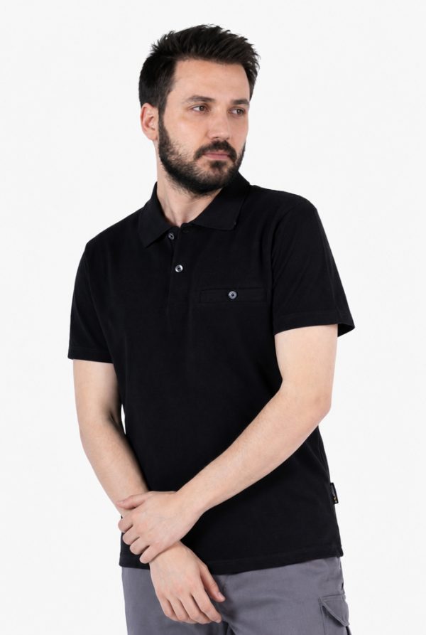 Polo Yaka Tişört - Fleto Cepli %100 Pamuk Günlük & İş