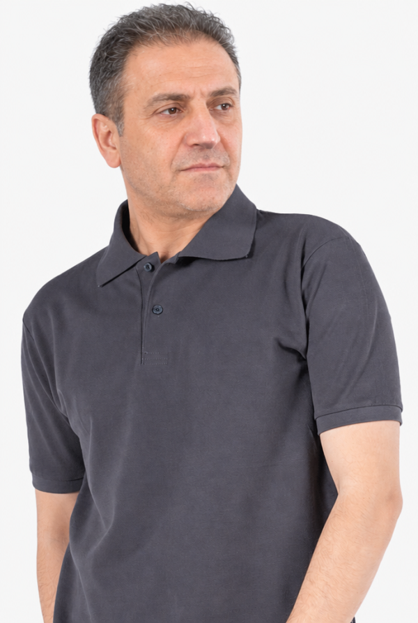 Polo Yaka Tişört Düz %100 Pamuk İş & Günlük