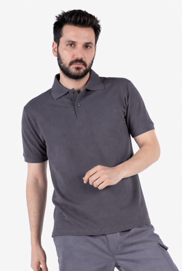Polo Yaka Tişört Düz %100 Pamuk İş & Günlük