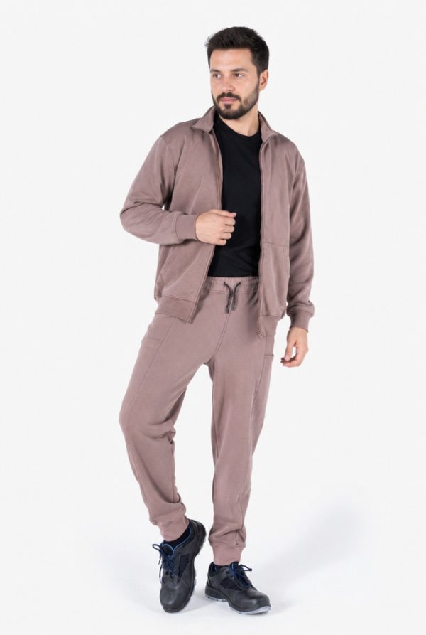Diagonel Fermuarlı Sweatshirt