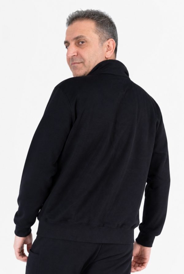 Diagonel Fermuarlı Sweatshirt