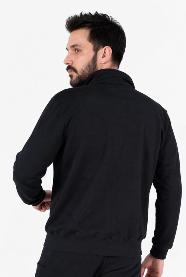 Diagonel Fermuarlı Sweatshirt