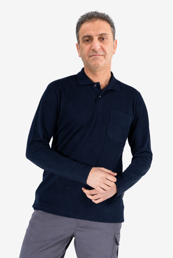 Polo Yaka Sweatshirt Günlük & İş %100 Pamuk Yazlık