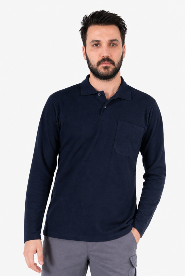 Polo Yaka Sweatshirt Günlük & İş %100 Pamuk Yazlık