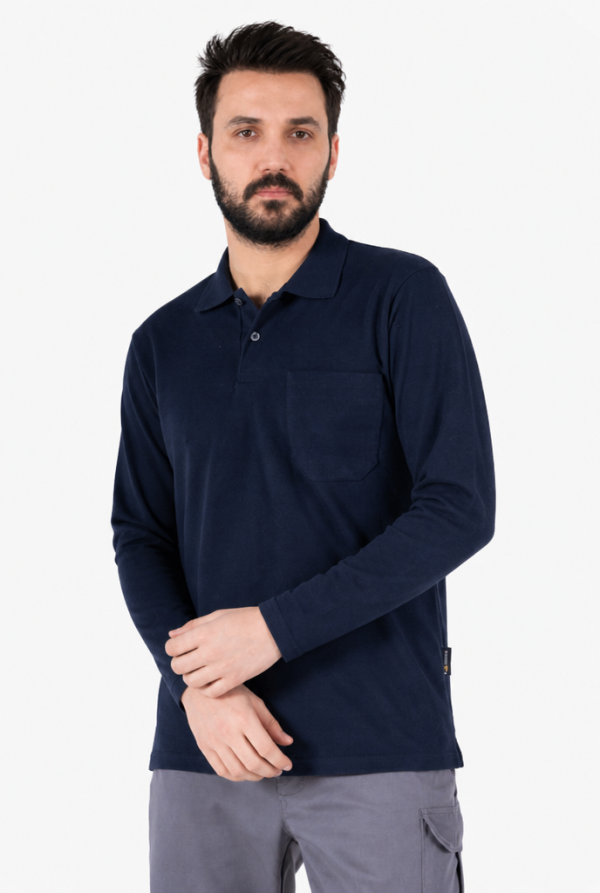 Polo Yaka Sweatshirt Günlük & İş %100 Pamuk Yazlık