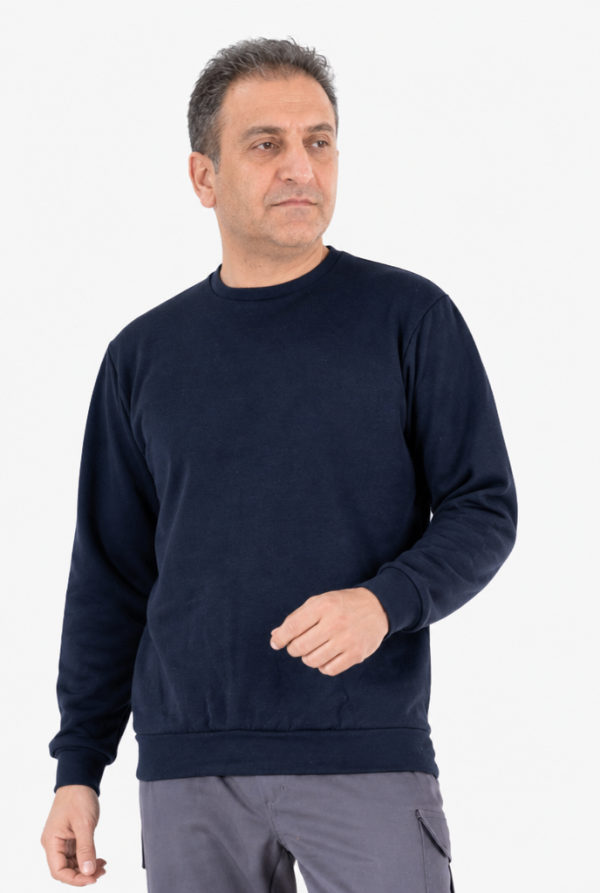 Bisiklet Yaka Sweatshirt 2 İplik Şardonlu Günlük & İş