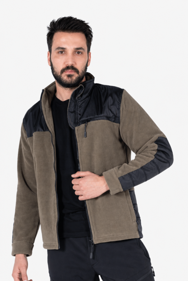 Polar Ceket Omuz ve Dirsek Takviyeli - Haki