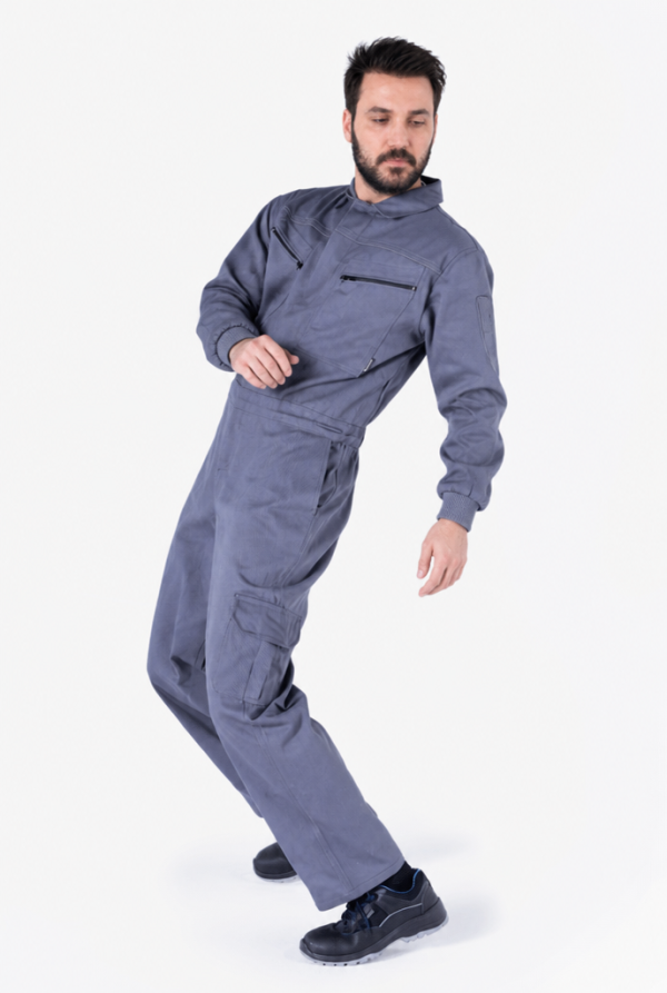 Biye Reflektörlü Gabardin İş Tulumu 7x7 Kışlık