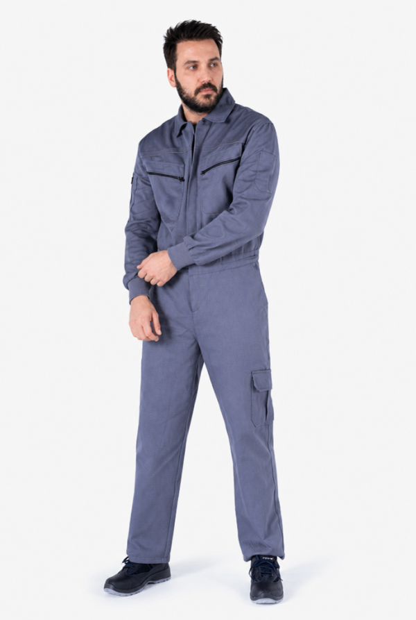 Biye Reflektörlü Gabardin İş Tulumu 7x7 Kışlık