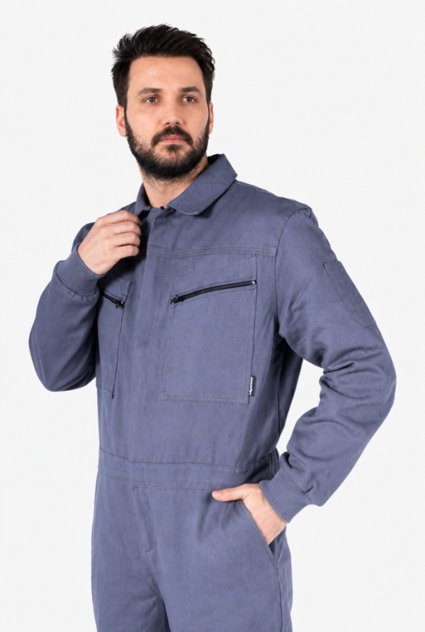 Biye Reflektörlü Gabardin İş Tulumu 7x7 Kışlık