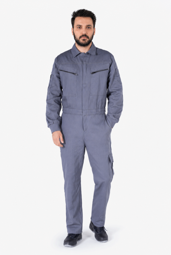 Biye Reflektörlü Gabardin İş Tulumu 7x7 Kışlık