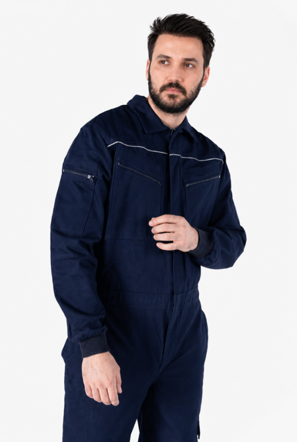 Biye Reflektörlü Gabardin İş Tulumu 7x7 Kışlık