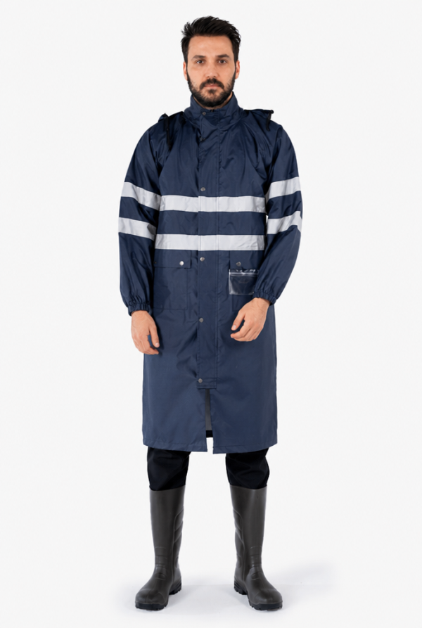 Reflektörlü Yağmurluk Hi - Vis Su Geçirmez