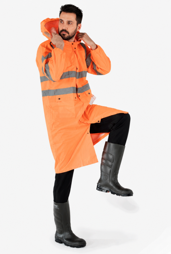 Reflektörlü Yağmurluk Hi - Vis Su Geçirmez