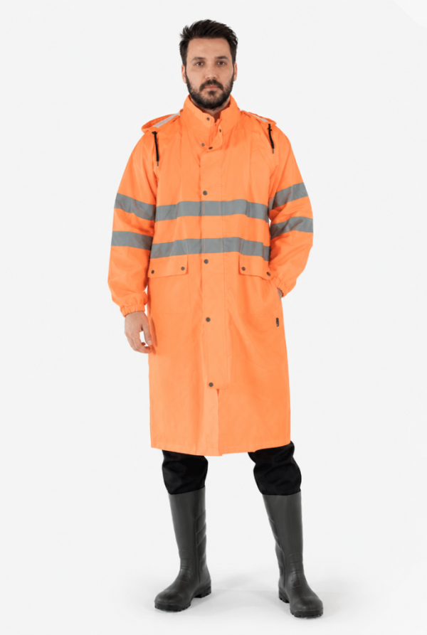 Reflektörlü Yağmurluk Hi - Vis Su Geçirmez