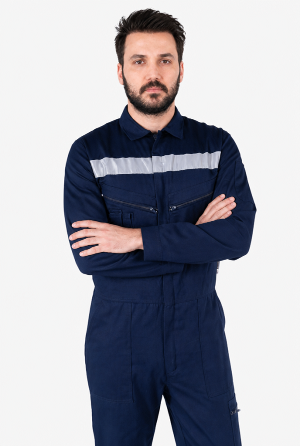 Reflektörlü İş Tulumu - Yazlık Gabardin 16/12