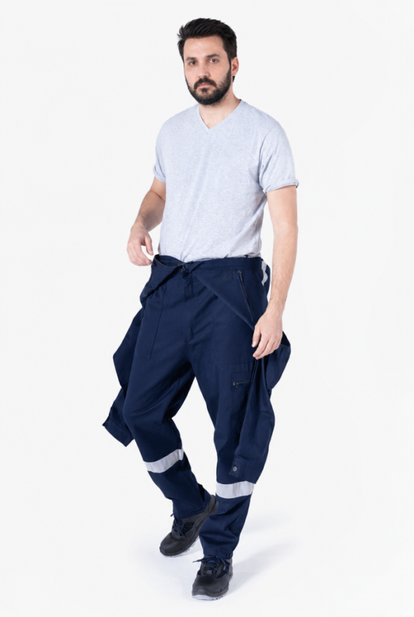 Reflektörlü İş Tulumu - Yazlık Gabardin 16/12